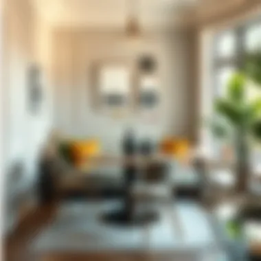 Inviting Dining Nook Cozy dining nook with a round table and chairs