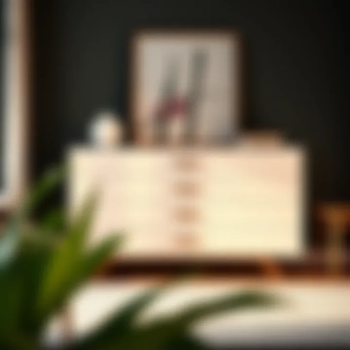 Modern dresser with sleek lines exemplifying contemporary style