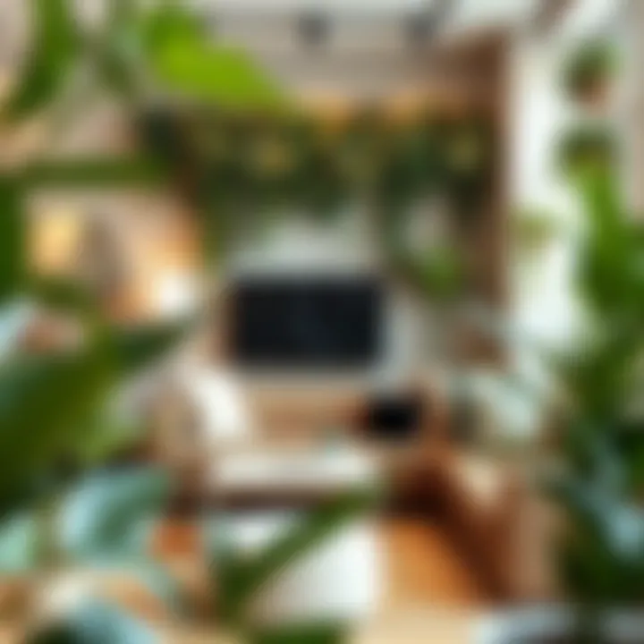 Stylish interior showcasing various artificial plant styles