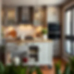 A stylish Better Homes and Gardens kitchen cart in a modern kitchen setting