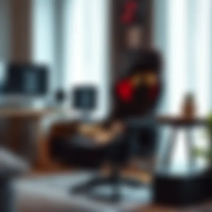 A stylish cat gaming chair in a gaming setup