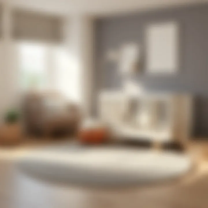 Creating a Comfortable Nursery with Circle Rugs Comfortable nursery with circle rug enhancing the space