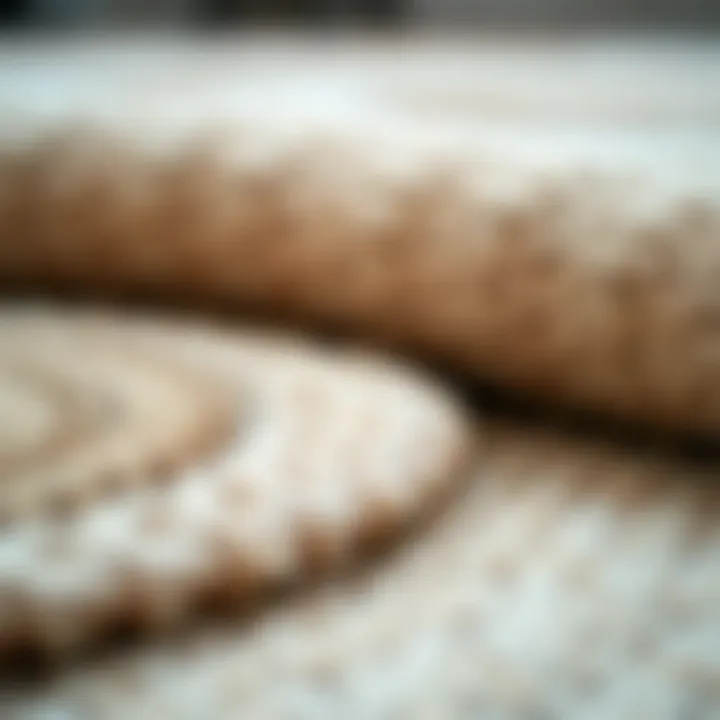 The Importance of Material Choice for Nursery Rugs Close-up of soft material used in nursery rugs