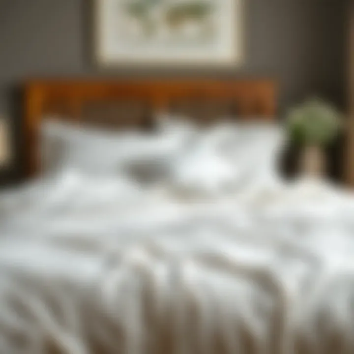 Diverse Fabric Options for Duvet Covers Various fabric materials for white duvet covers