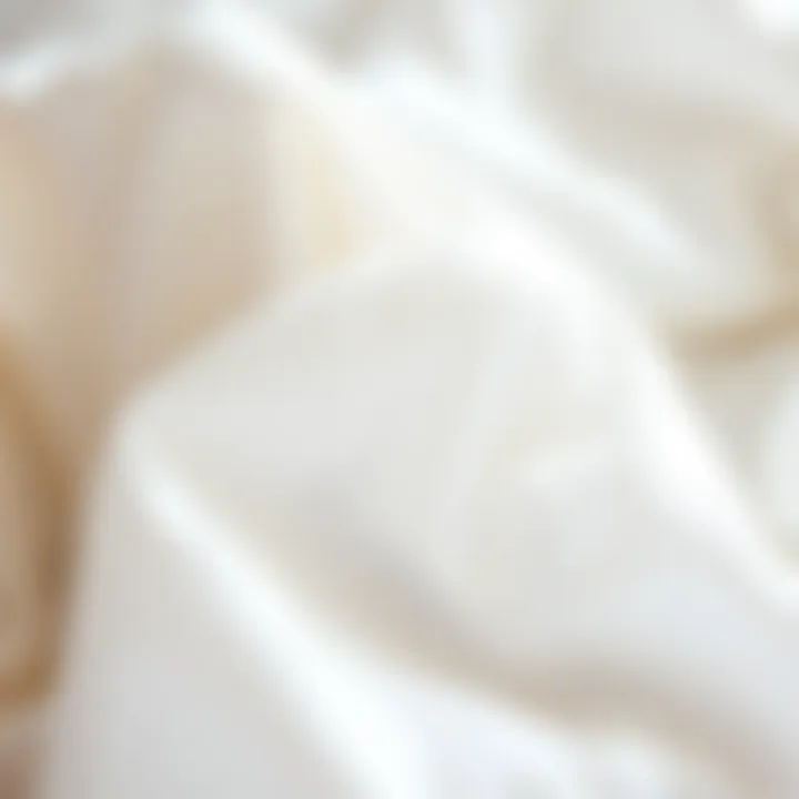A close-up view of the soft texture of cotton muslin fabric, emphasizing its breathable quality and comfort.