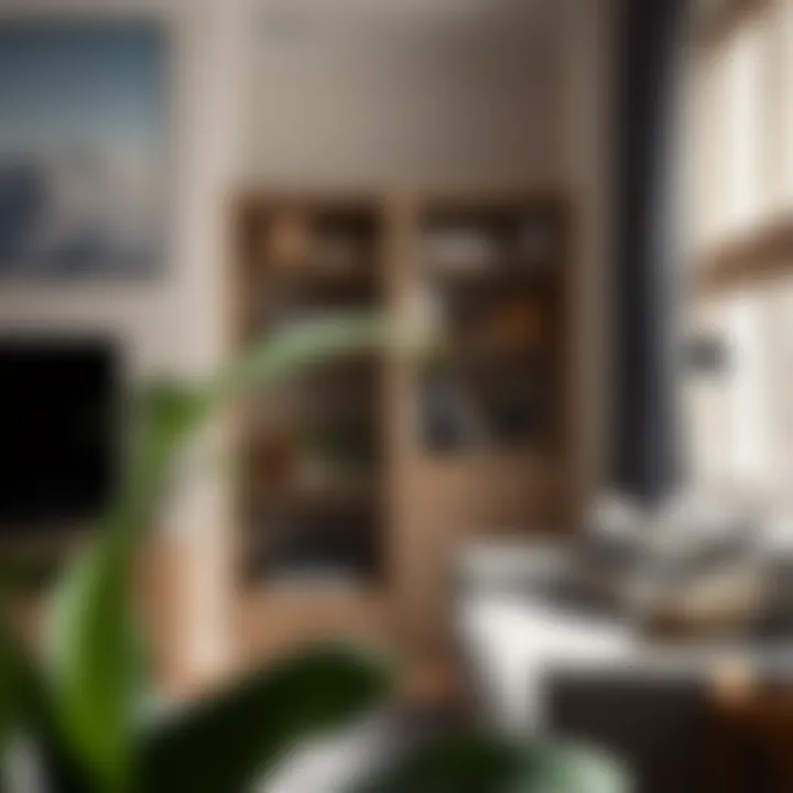 Cubby storage placed strategically in a cozy corner