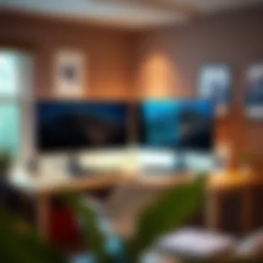Notable Designing the Ideal Corner Desk Dual Monitor Setup Notable Designing the Ideal Corner Desk Dual Monitor Setup
