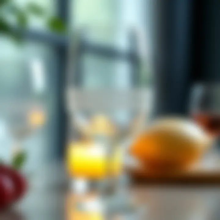 Close-up view of eco-friendly patterned plastic wine glass emphasizing material quality.