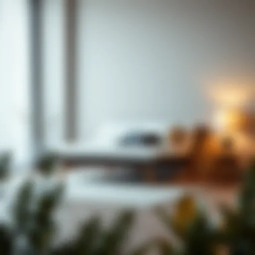 Elegant futon bed showcasing minimalist design