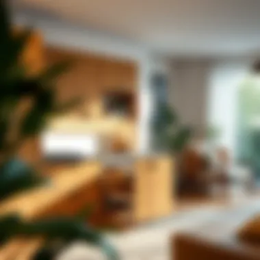 Aesthetic Appeal of Pull Out Trash Cabinets in Living Spaces Stylish pull out trash cabinet enhancing the aesthetics of a living space