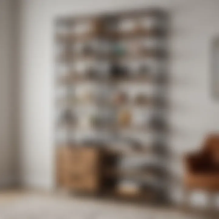 Versatile etagere bookcase complementing various interior styles