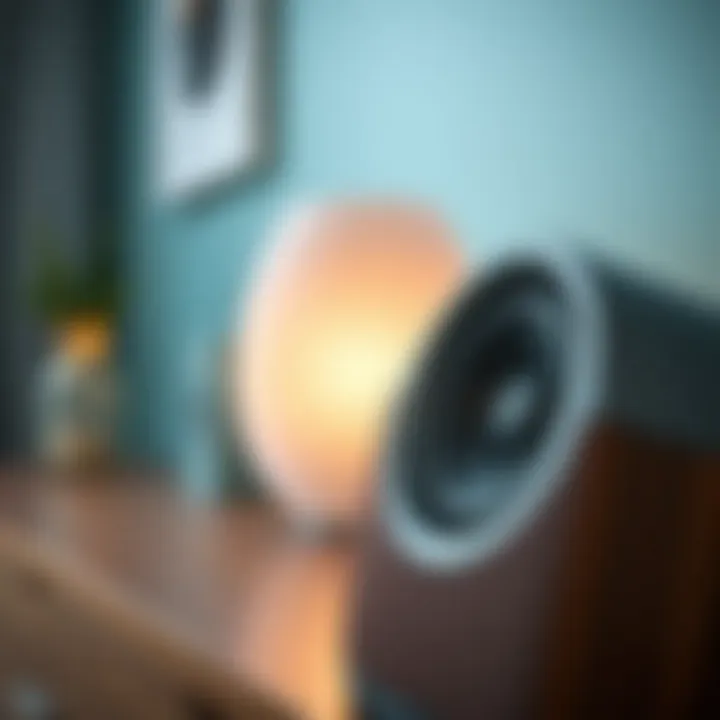 Detailed Look at Superior Sound Quality in WiFi Speakers Close-up of WiFi speaker showcasing sound quality features