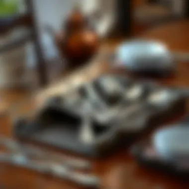 Historical design of silverware trays showcasing traditional craftsmanship