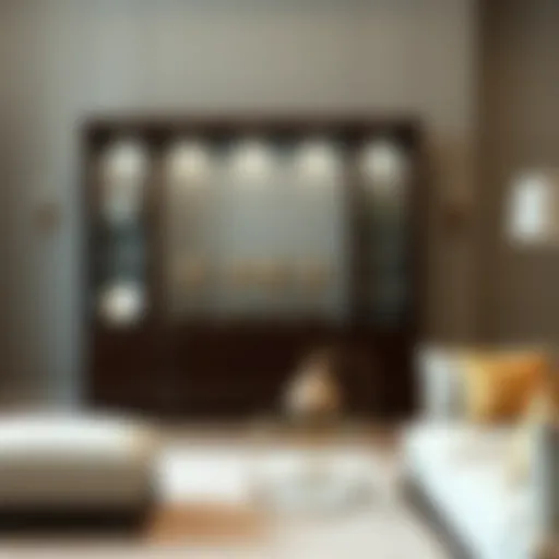 Elegant trophy case design showcasing awards