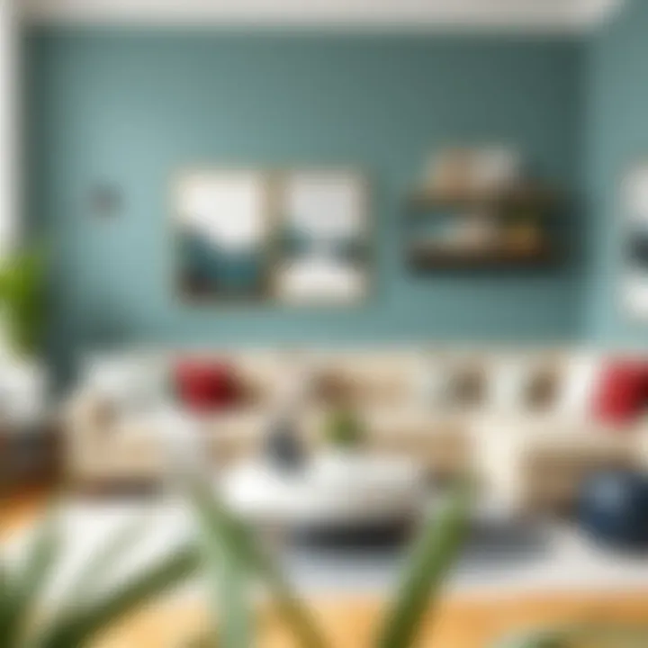 A well-decorated living space featuring an affordable sectional