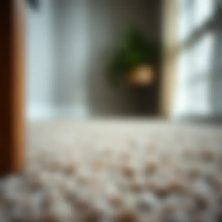 Close-up of carpet texture showcasing material quality