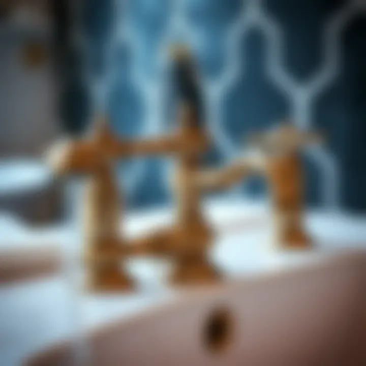 High-Quality Faucet with Intricate Design Close-up of high-quality faucet with intricate details and craftsmanship