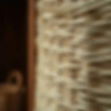 Close-up of natural wicker texture showcasing craftsmanship