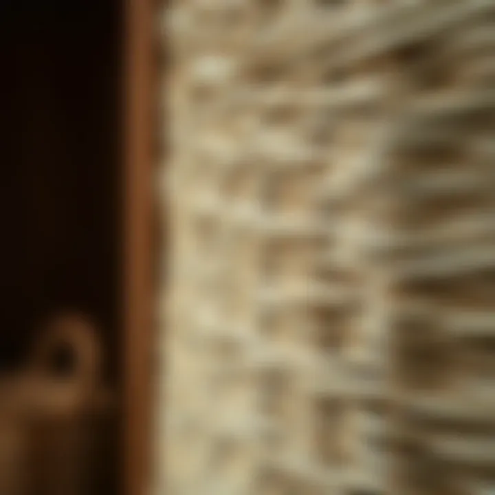 Close-up of natural wicker texture showcasing craftsmanship
