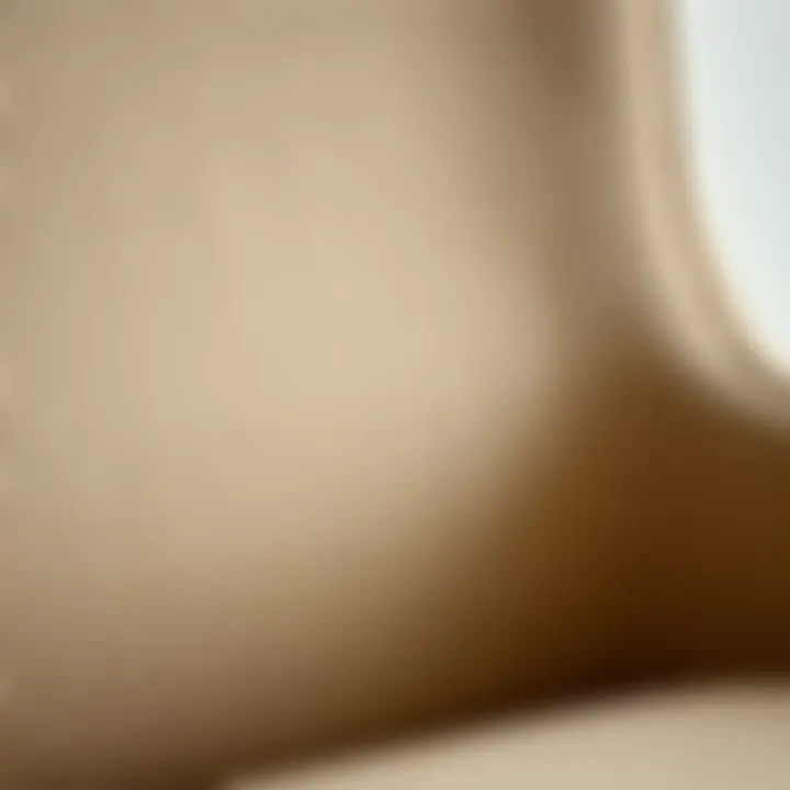 Textural Elegance of Beige Fabric Close-up of beige fabric texture and color variations