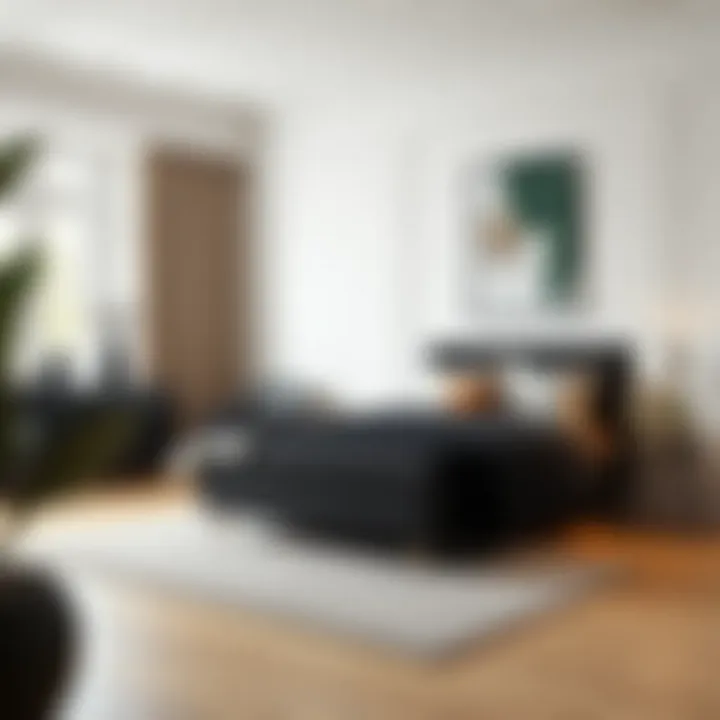 Contemporary Bedroom with Black UGG Bed Set Contemporary bedroom featuring the Black UGG Bed Set in a stylish decor.