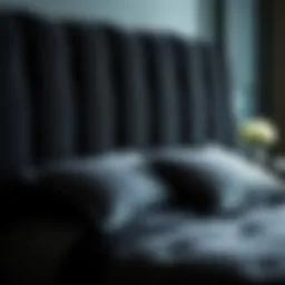 Luxurious Black UGG Bed Set showcasing the elegant texture.