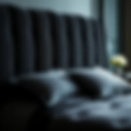 Luxurious Black UGG Bed Set showcasing the elegant texture.