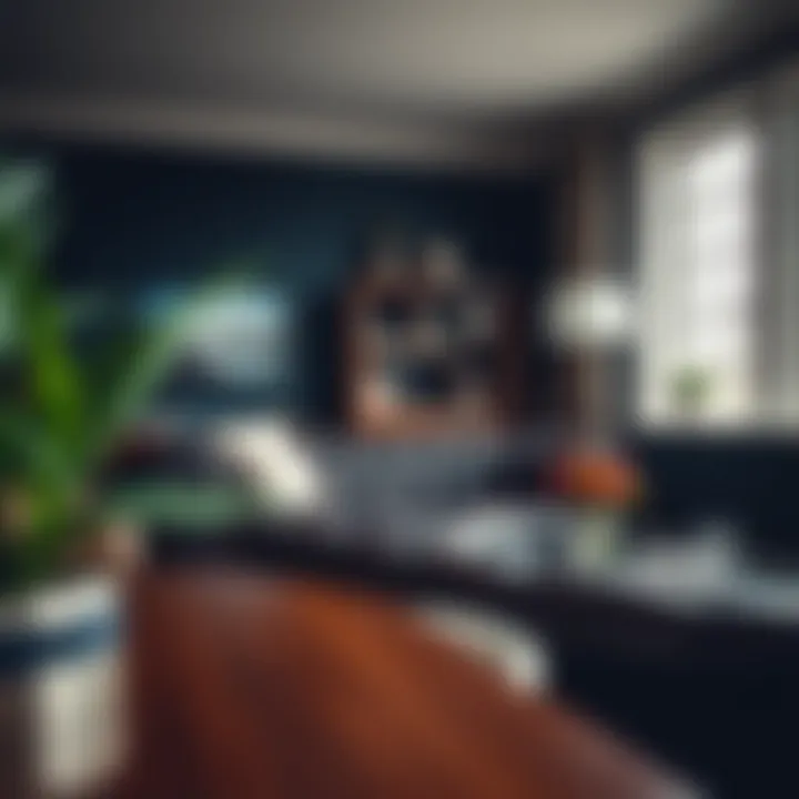 Chesterfield in Home Office Setting Chesterfield furniture in a stylish home office environment