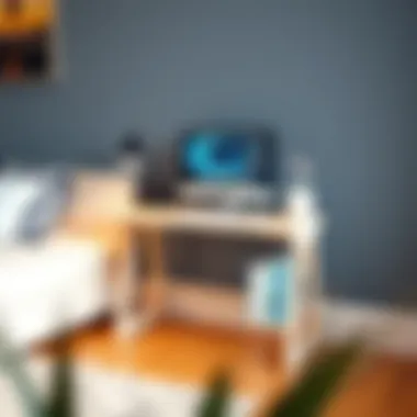 Space-Saving Compact Computer Table Compact computer table ideal for small spaces