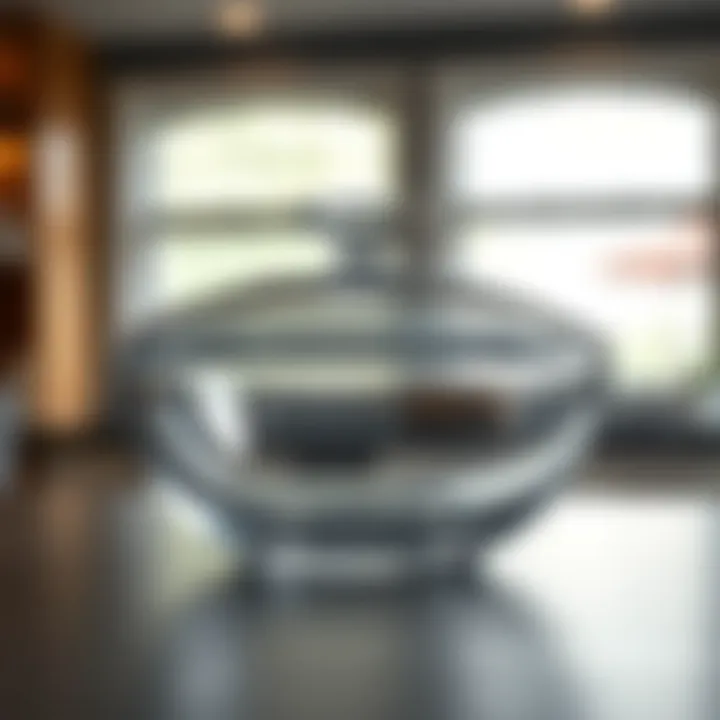 Chic Glass Serving Bowl for Enhanced Presentation Stylish glass serving bowl with a matching lid