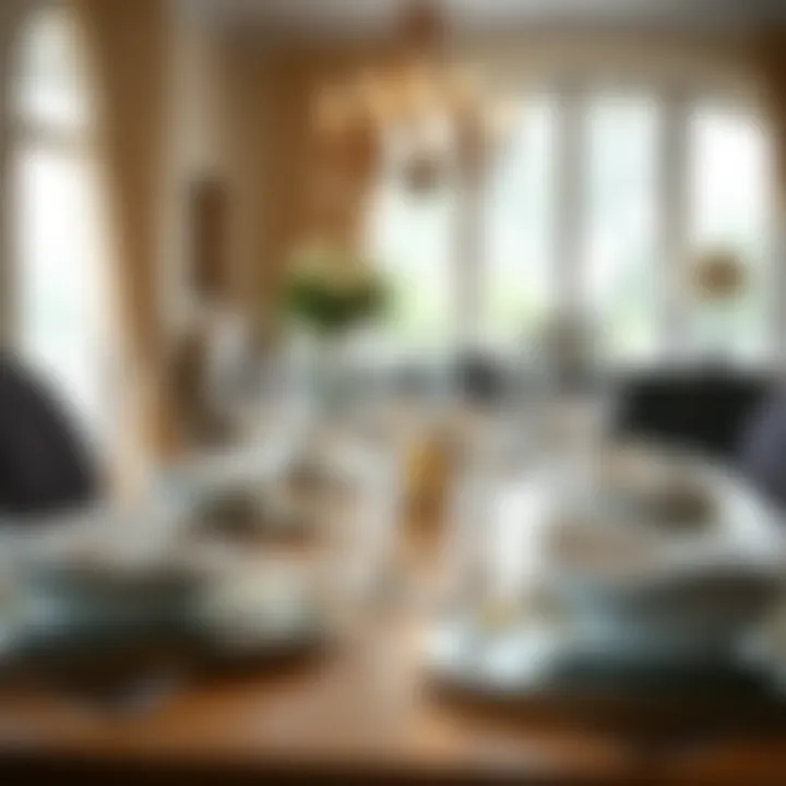 Elegant Duralex glassware set displayed on a dining table