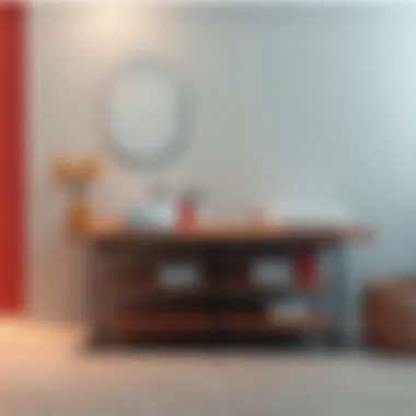 Innovative design of a modern changing bench