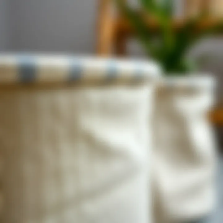 Close-up of fabric texture showcasing quality and design