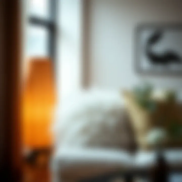 Faux fur papasan cushion cover enhancing a modern interior space