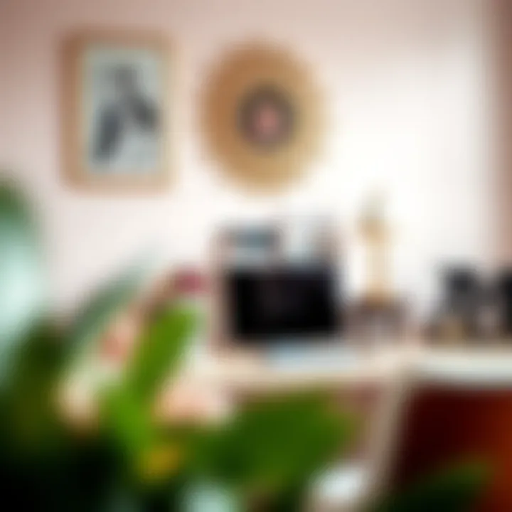 Personalized Feminine Desk with Unique Decor Personalized feminine desk with decorative elements