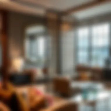 Creative screen room divider used in a boutique to define spaces