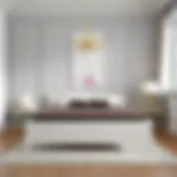 Modern Elegance: White Full Bed Frame in Stylish Bedroom Elegant white full bed frame in a modern bedroom setting