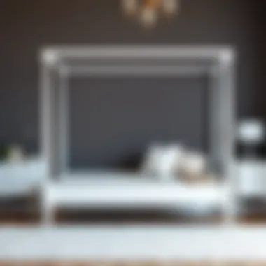 Practical care tips illustrated for maintaining a white bed frame