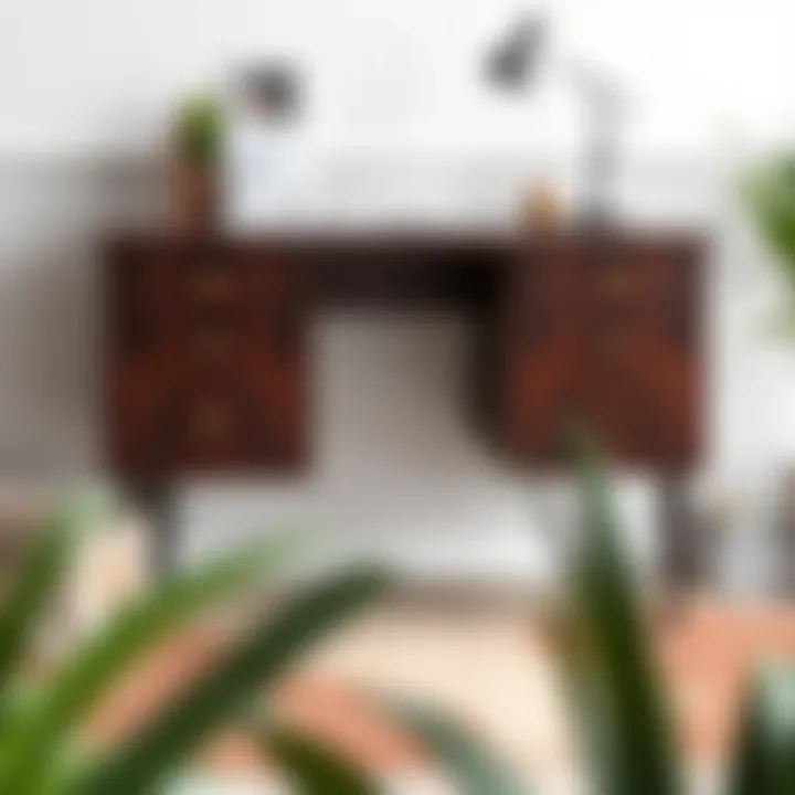 Elegant 40 Inch Desk Design Stylish 40 inch desk featuring sleek lines and practical drawers