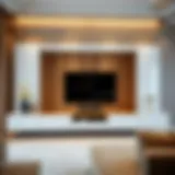 Modern Elegance in Large TV Units Elegant large TV unit with modern design