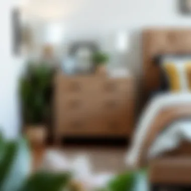 Customized locker style nightstand with personalized decor options