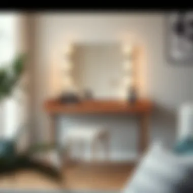 Smart Design for Tight Spaces Functional makeup desk optimized for small spaces