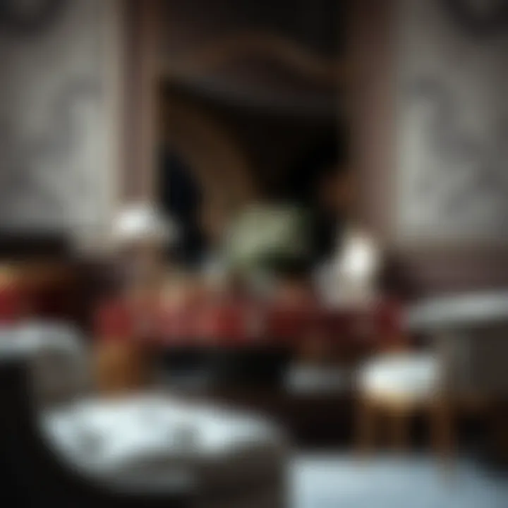 Opulent Materials and Craftsmanship Luxurious makeup desk featuring rich materials