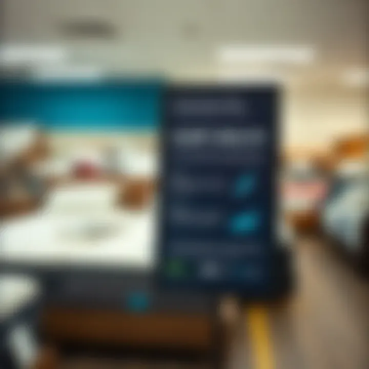 Informative signage in a mattress store about sleep health