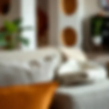 Close-up of sustainable furniture materials