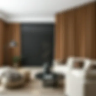 Elegant rod pocket lined drapes in a modern living room setting