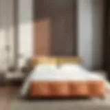 Elegant small double bed design showcasing modern aesthetics