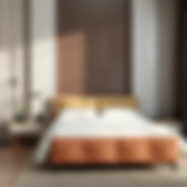 Elegant small double bed design showcasing modern aesthetics