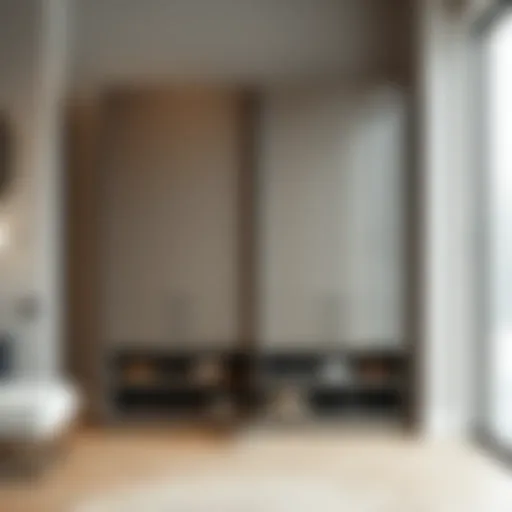 Elegant Ställ shoe cabinet showcasing minimalist design