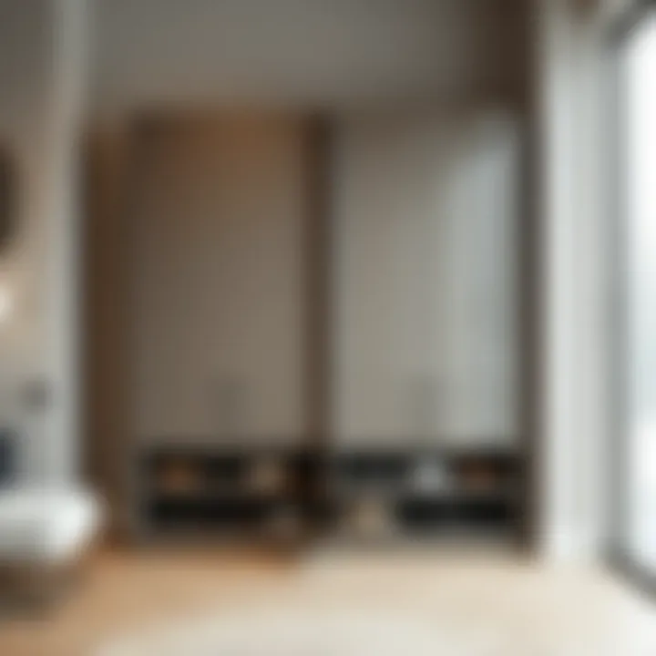 Elegant Ställ shoe cabinet showcasing minimalist design